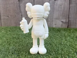 Kaws Companion Spray Painting Graffiti