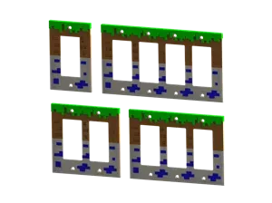 Minecraft Light Switch Covers (Decora)