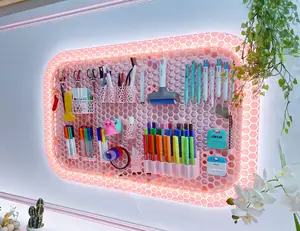 Honeycomb storage wall with LED (HSW)