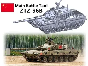 1:72中国ZTZ-96B型主战坦克模型