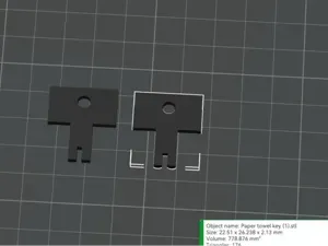 Paper towel key