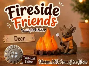 Fireside Friends Tealight Holder Deer