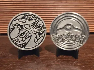 Pokemon TCG Coin Glurak Charizard X Ultra Premium