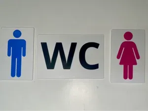 Bathroom Sign Set Men Women + WC – 3D Printable