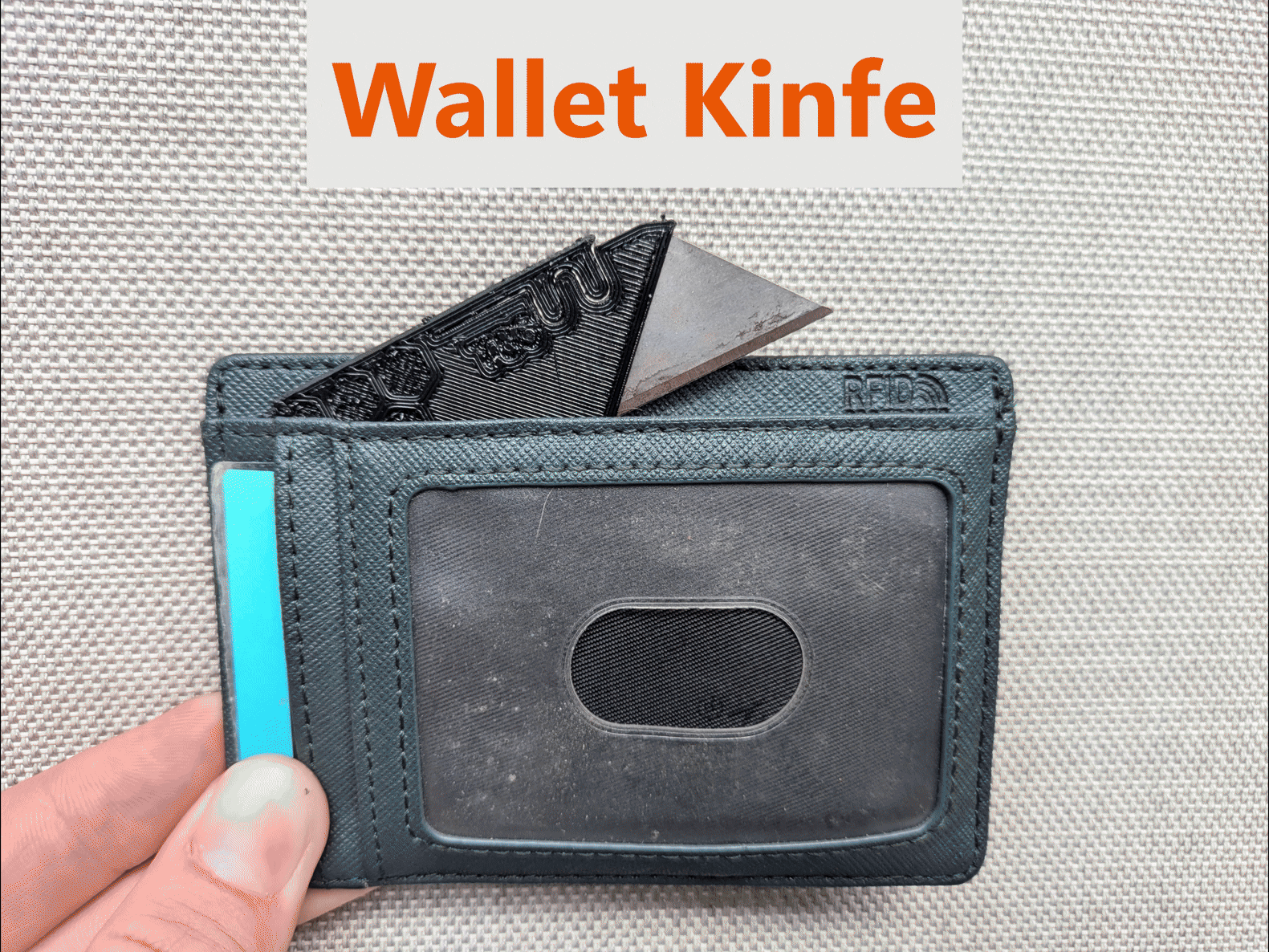 Slim Folding Utility Kinfe. Fits In Wallet!