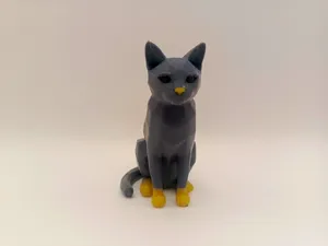 Minimalist Bengal figurine