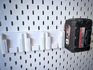 Quad Milwaukee M18 Battery Holder for IKEA SKÅDIS