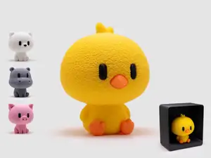 Chick Figurine & Stand | No AMS | Fuzzy Skin