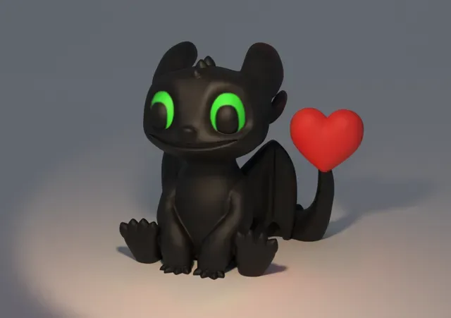 Night Fury Toothless Dragon Valentine Day Edition — Фото 2 из 2