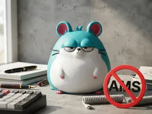摆烂胖仓鼠桌面摆件(无 AMS )