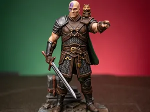 Baldur's Gate - Minsc & Boo Miniature