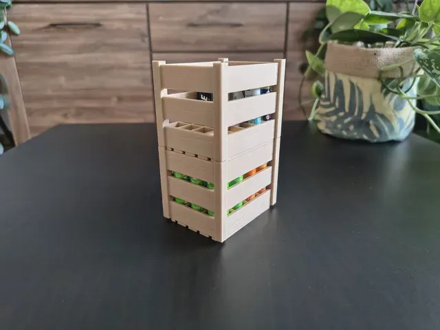 Stackable Wooden Crate AA & AAA Battery Organizer — Фото 2 из 3