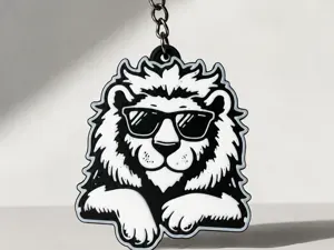 cool lion keychain