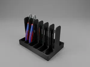 6-Pliers Desk Rack fast print