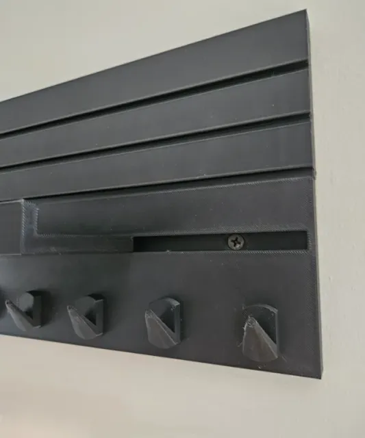 Modern modular wall key holder with Shelf — Image 4 of 7