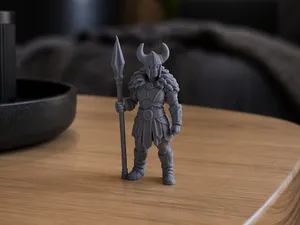 Nordkrieger "Frostspeer" mit Hornhelm