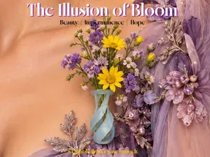 Flower Vase Brooch - The Illusion of Bloom