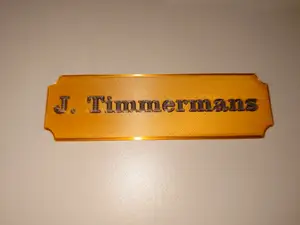Classic Front Door Name Plate