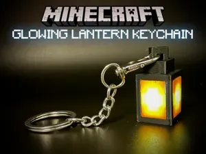 Minecraft glowing lantern Keychain