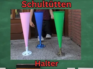 School Cone Holder / Schultüte Stander
