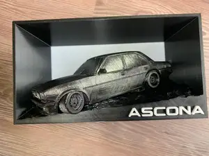 Opel Ascona B with BBS on gravel in a box