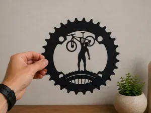 MTB Adventure Chainring Wall Art