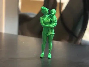 diorama miniature - woman holding child