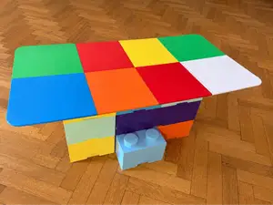 Modular Cable-Tensioned Tabletop for Storage Boxes