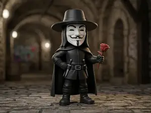 V (The Vendetta) chibi