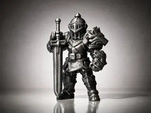 Dark Knight Warrior  Fantasy Armor Miniature