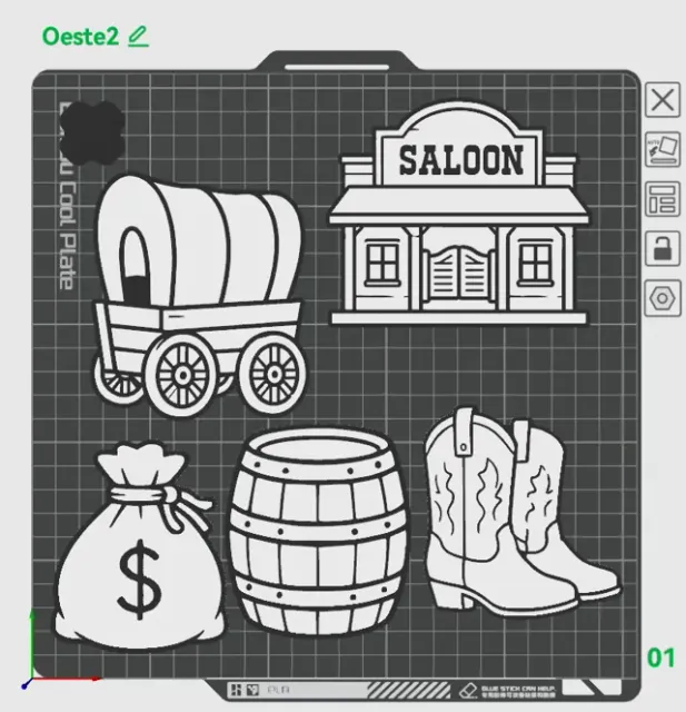 Kit de Figuritas del Lejano Oeste para Colorear 2 — Фото 3 из 4