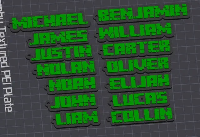 Minecraft Keychain for Requested Name — Image 2 of 2