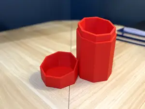 Simple Hexagon Box With Lid