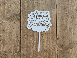 Stars Happy Birthday Cake Topper