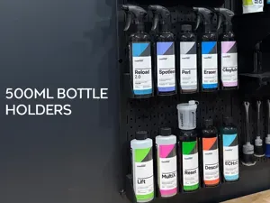 500mL Bottle Holders - Pegboard Mounted