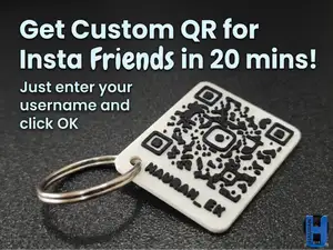 Instagram QR Code Keychain Generator