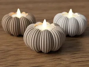 Pumpkin led Tealight Holder