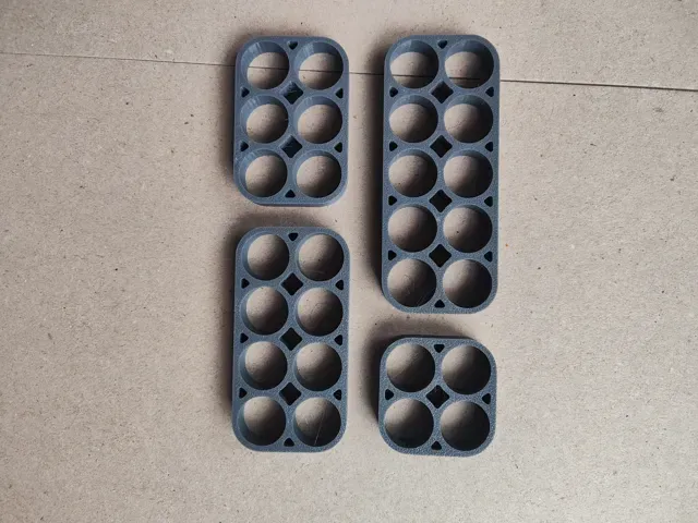 18650 Cells Double Row Holder Set | Wire Channels — Фото 2 из 2