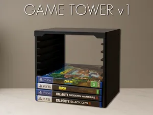 Game Tower V1 - Video Games Storage  ∞ stackable