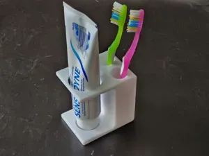 Toothbrush and Toothpaste Holder