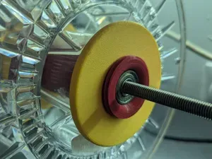 Support bobine conique roulements 22 mm et tige M8