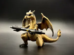 Pokemon Charizard Custom Pen Holder desk decor!