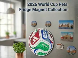 Soccer Ball Fridge Magnet 3D