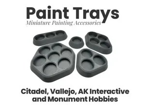 Miniature Paint Trays and Stands