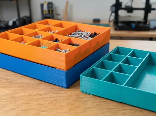 Parametric Stackable Storage Box & Organizer — Фото 7 из 7