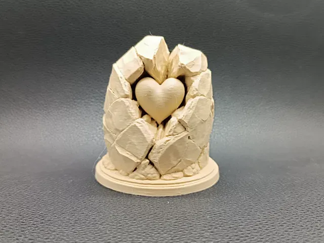 Love Carved in Stone Valentine of Unbreakable Love
