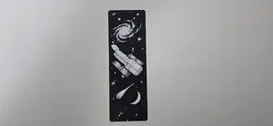 Cosmic Telescope Spiral Galaxy Bookmark