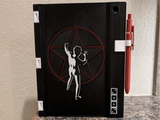 Updated A5 Notebook with Stored Ruler and Pen Clip
