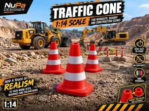 1:14 Scale Traffic Cone - Construction Diorama