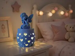 Angel LED Lamp Heart Pattern Night Light Decor